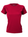 Dames Sportshirt CONA SPORTS Rainbow Tech Tee Bordeaux Red